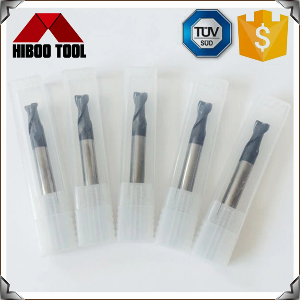 HRC60 Long Round Nose End Milling Cutters with 2 Flutes