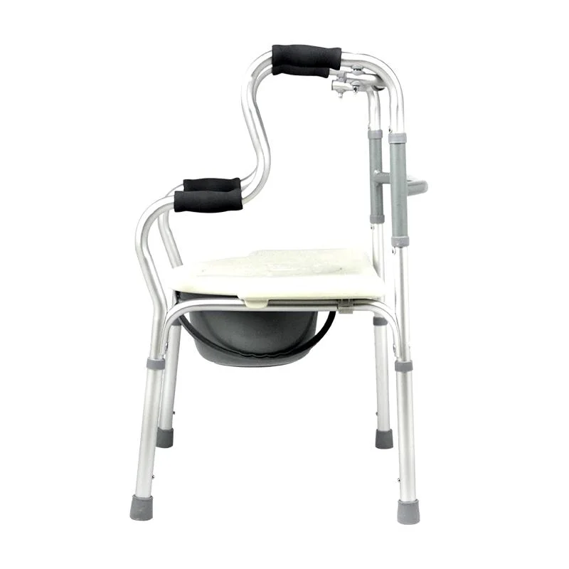 Health Care Supplies Einstellbare Höhe Toilet Chair Deaktiviert Falten Aluminium Walker