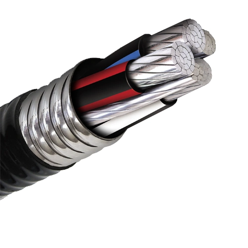 High Temperature Resistance 1/0, 2/0, 4/0AWG Aluminum Interlocked Armour Mc Cable