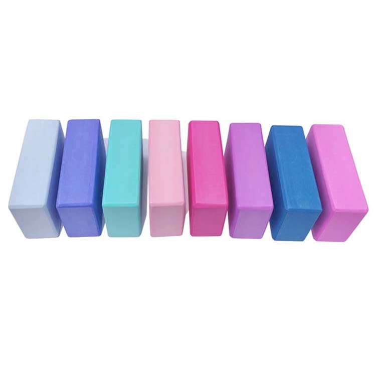 Farbe Tanz Praxis Brick Print Logo Schwarz EVA Foam Yoga Block für Home Gym Übung Pilatus Unterstützung Workout Set