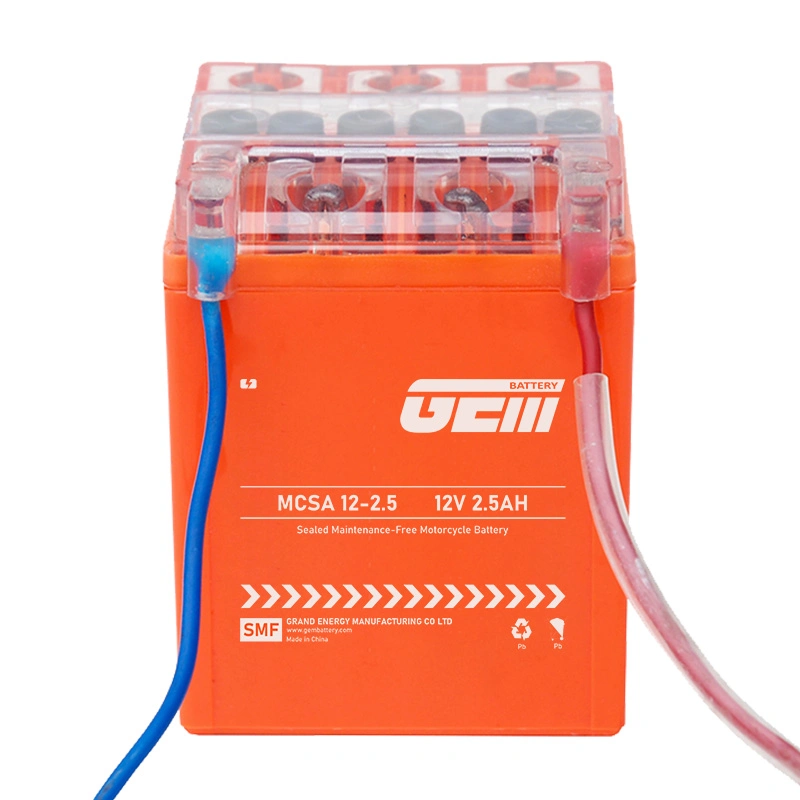 Gel Battery 12V2.5AH Intelligent Gel Mf Maintenance Free Factory Activated Power Sports High Performance Rechargeable Lead Acid Motorcycle Battery