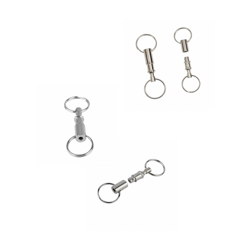 Free Sample Zinc Alloy Metal Keychain Keyholder Key Chain Rin Can Be Customized Color