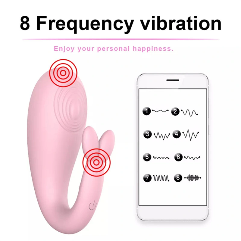 Contrôle du téléphone mobile rechargeable APP vibreur pour les femmes sex toy