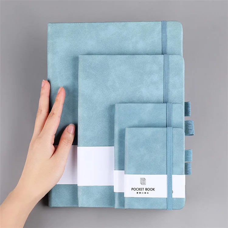 Free Sample Personalized Printed PU Leather Custom A5 Hardcover Dotted Notebook