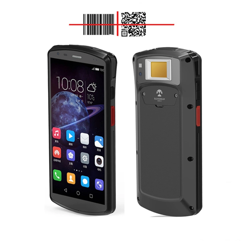 Handheld Industrie PDA Barcode Scanner Android mit Fingerabdruck-Leser