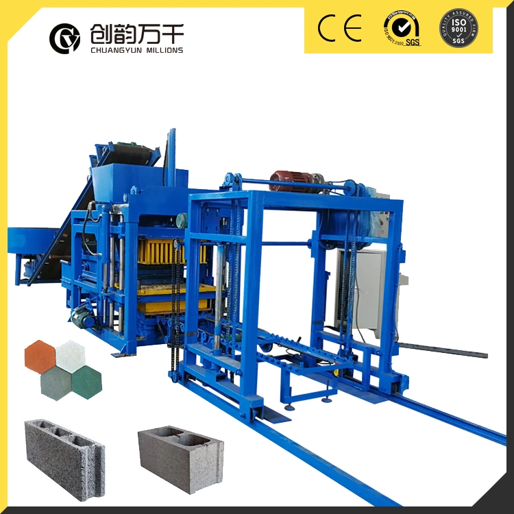 Qt4-18 Interlocking Brick Making Concrete Block Machine Price