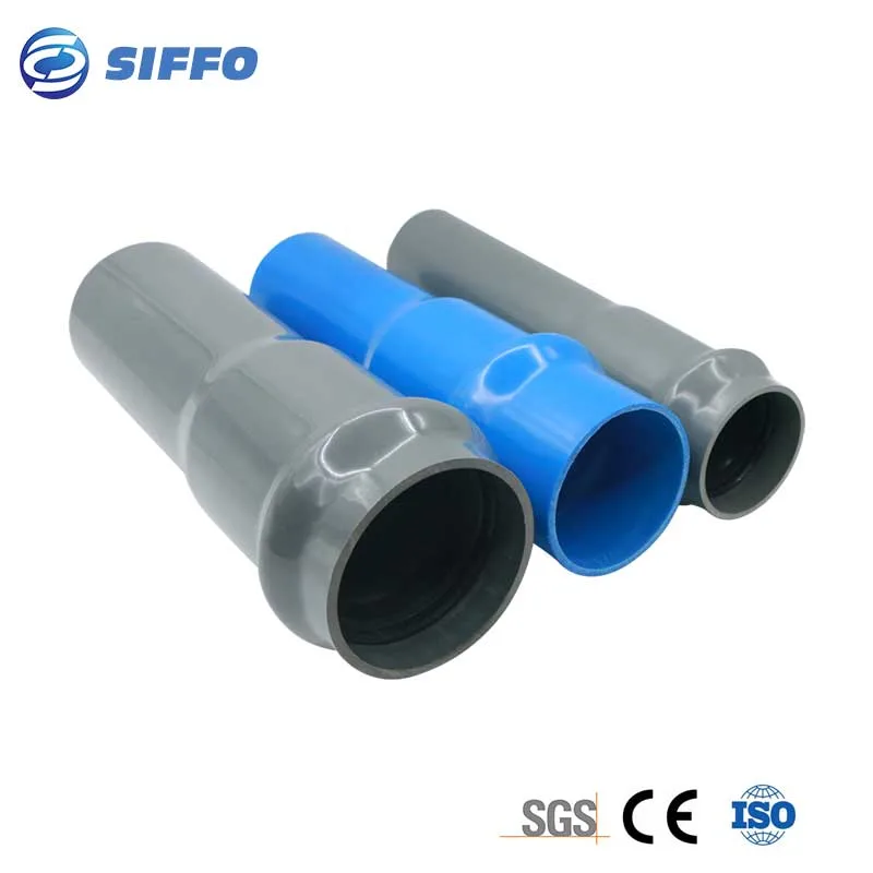 Fabricante chino de tubos de PVC/UPVC/MPVC con conexión de goma/pegamento para tuberías de agua. Tubo de PVC para suministro de agua/riego/drenaje de alcantarillado.