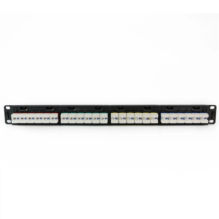 Indicación de colores Jack modular Use Patch Panel sin blindaje