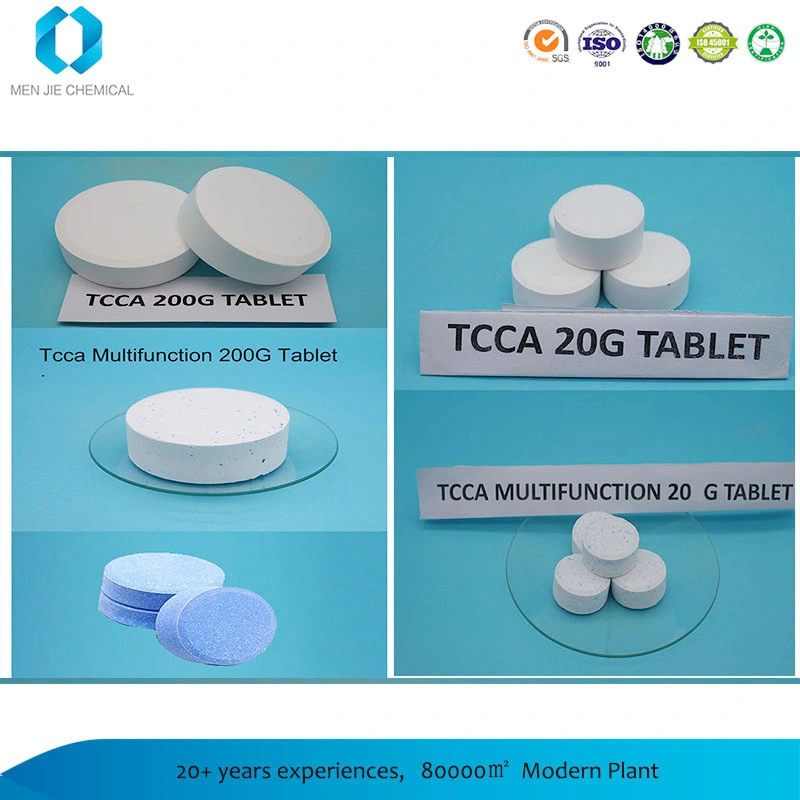 Chlorine Pills for Swimming Pools Water Treatment TCCA CAS 87-90-1