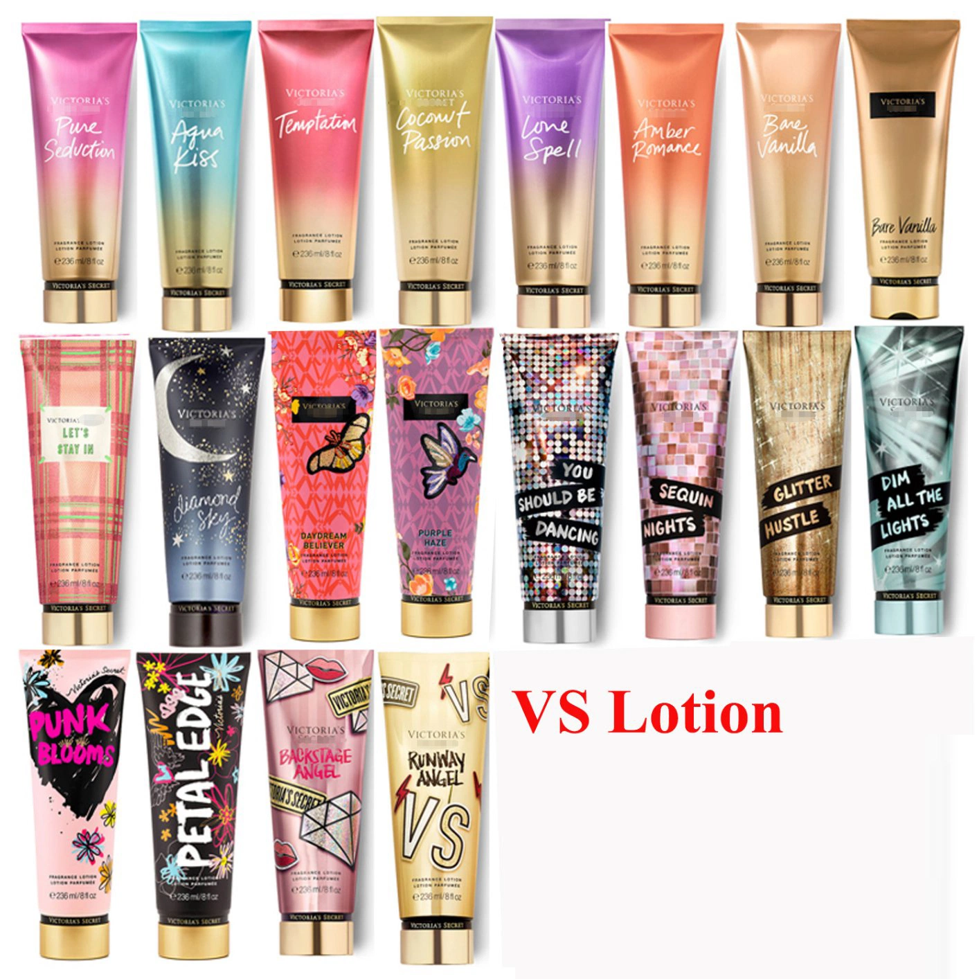 Estilo de Victoria's Secret loción corporal hidratante piel oscura Peony Vs Crema loción