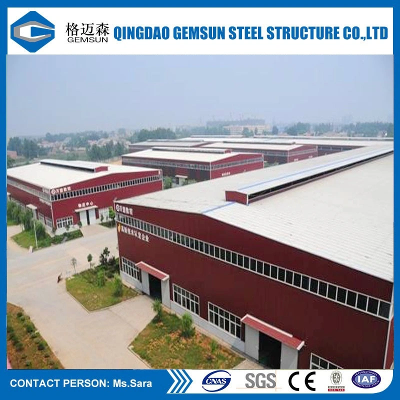 Estructura de acero para el diseño de China de almacenes prefabricados
