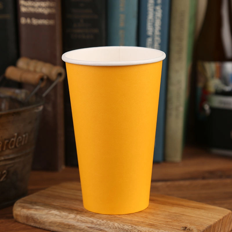 Einweg-Einwand-Getränke Verwenden Sie Offsetdruck Kaffee-Papier-Tasse Mit Deckel