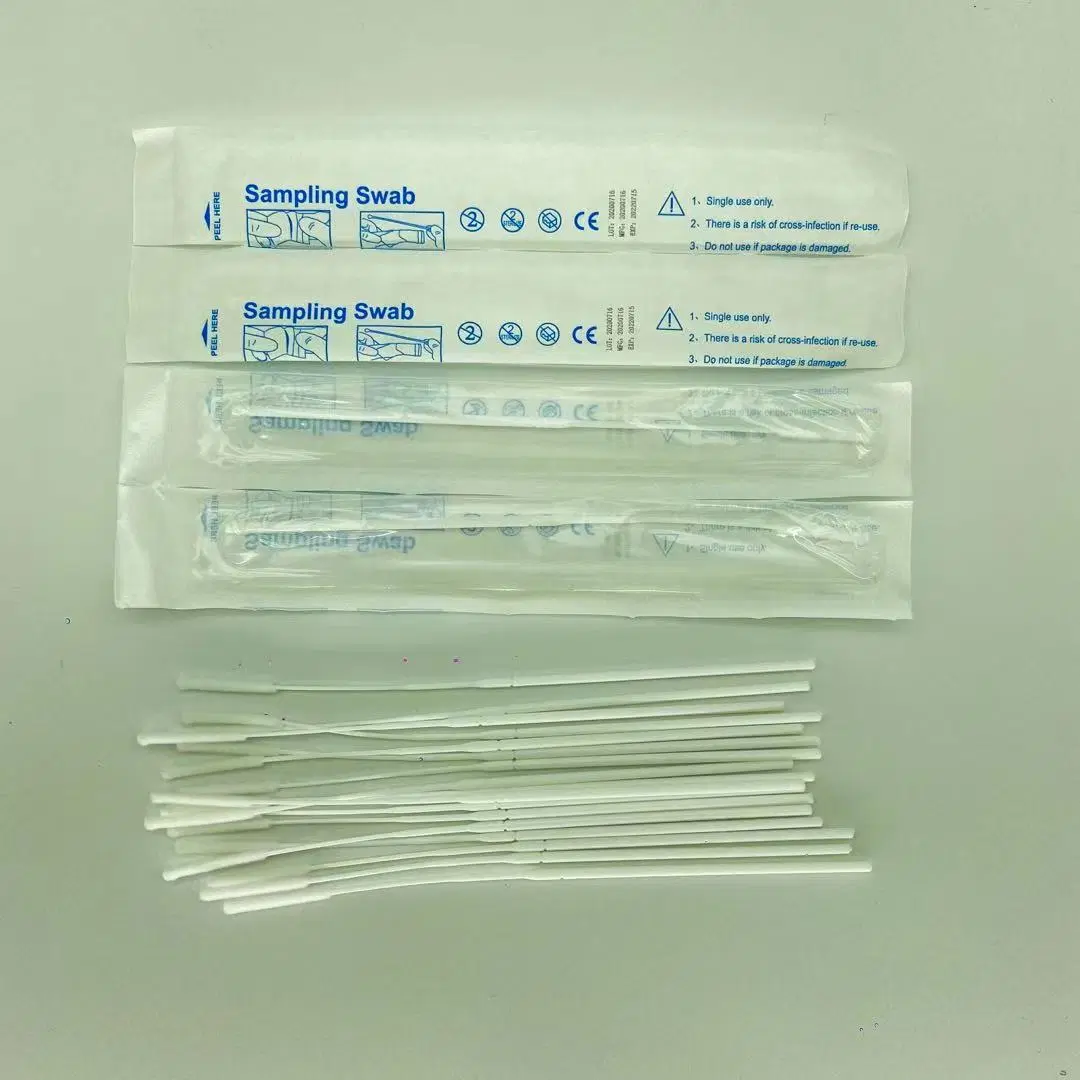 Flocked Swab Nylon Nasal Collection Nasopharyngeal Swab Sampling Sterile Nylon Flocked Oral