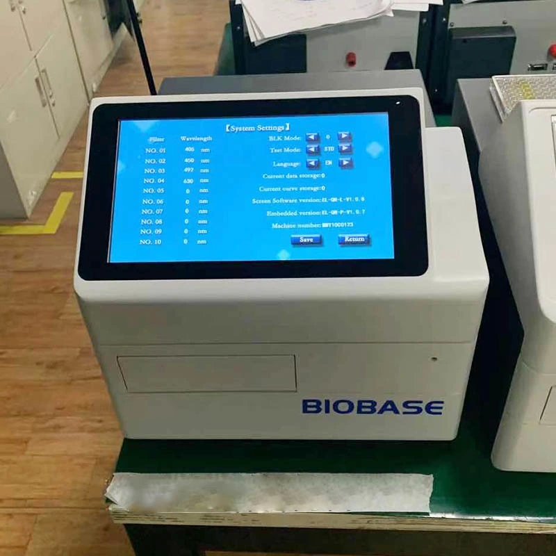 Biobase Mini Auto Elisa Microplate Reader للاستخدام في مختبر PCR