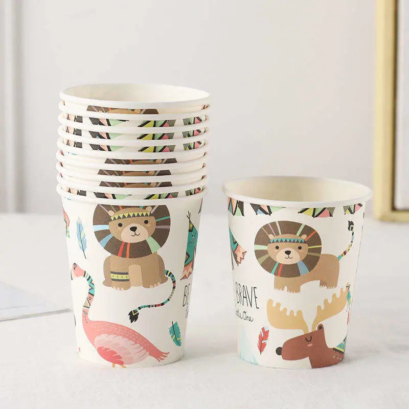 Party Decoration Stock Wholesale/Supplier Printing Disposable Party Paper Cups