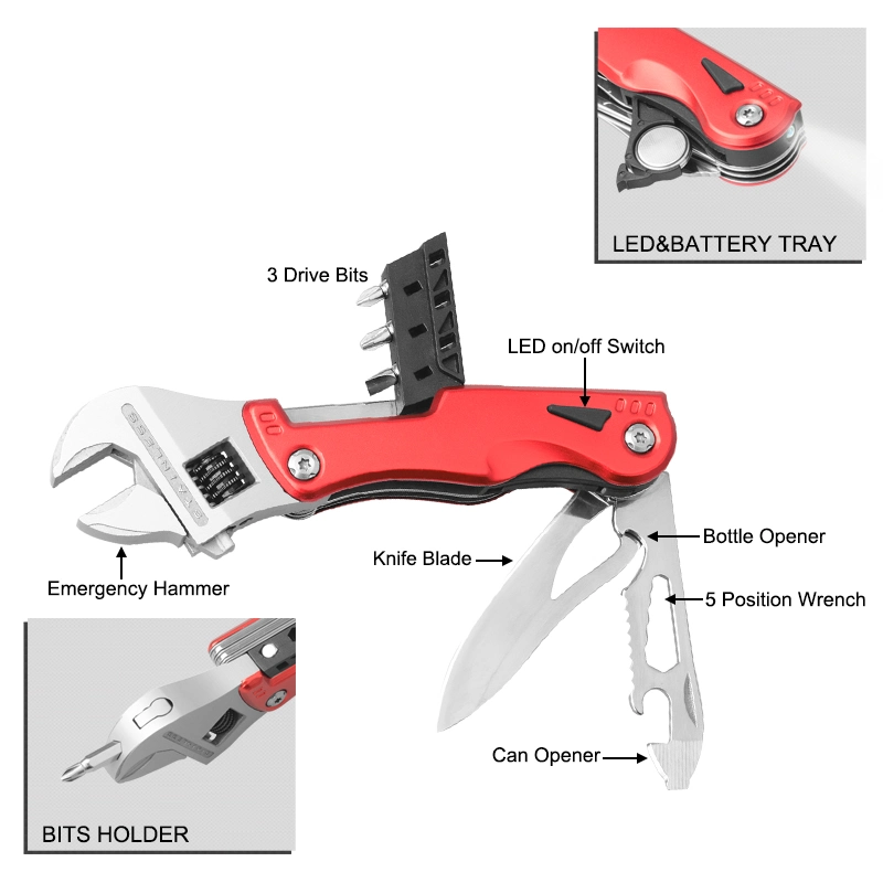 Llave multifunción con linterna LED para regalo promocional (#8441AM)