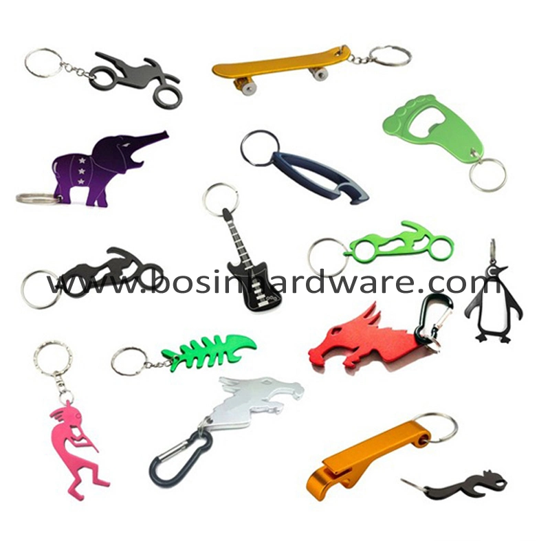 Duck Shaped Metal Aluminum Bottle Opener Keychain