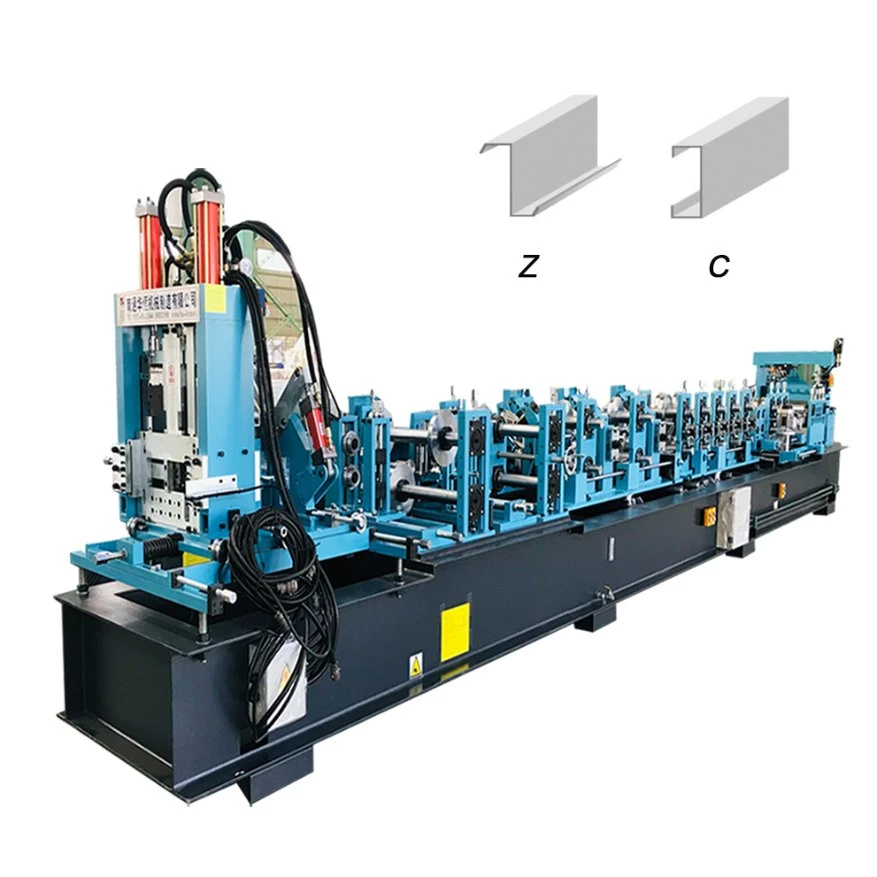 Hot Selling High-Precision Stepless Shearing Automatic Type Change CZ Purlin Machine