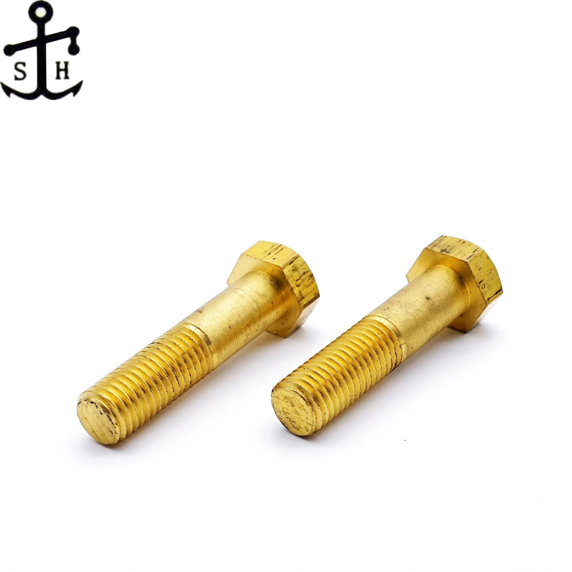 ISO 4014 Hexagon Head Screw Brass Bolts M12 M14 Made in China