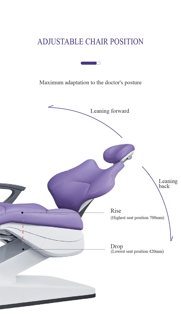 CE Approved Chinese Manufacturer Mobile Dental Unit Cart with Micro Fiber Leather Cushion