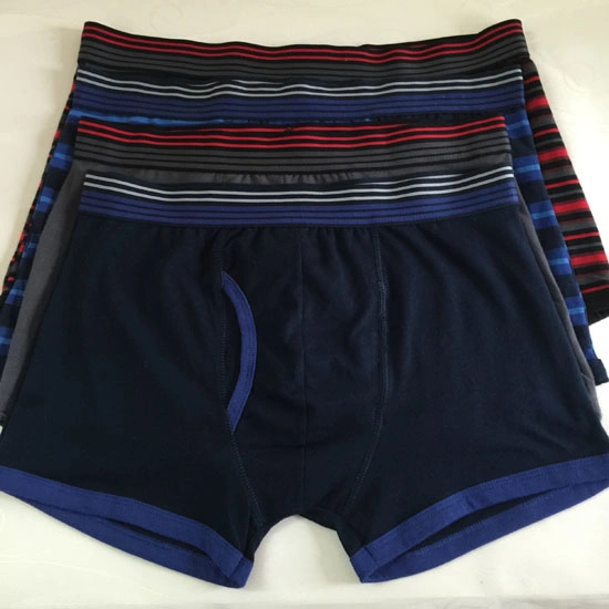 Patio teñido de Nylon a rayas de la correa de seda moda hombres Boxer breve