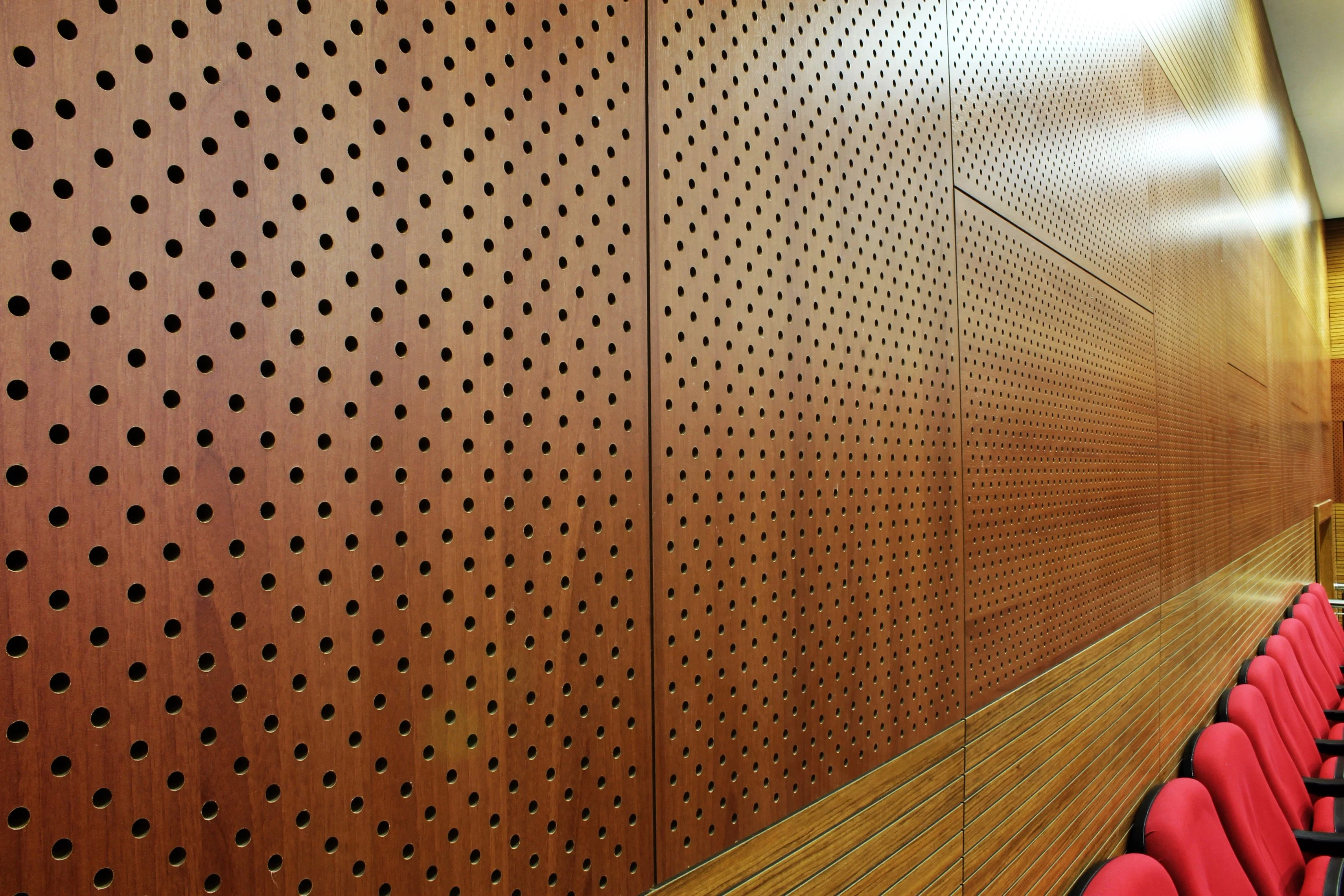 Perforated Acoustic Wooden Board and Panel for Decorative Wall