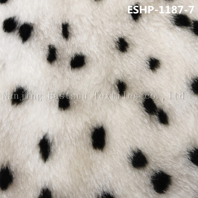 100% Polyester Jacquard Faux Sherpa Fur Eshp-1187-9