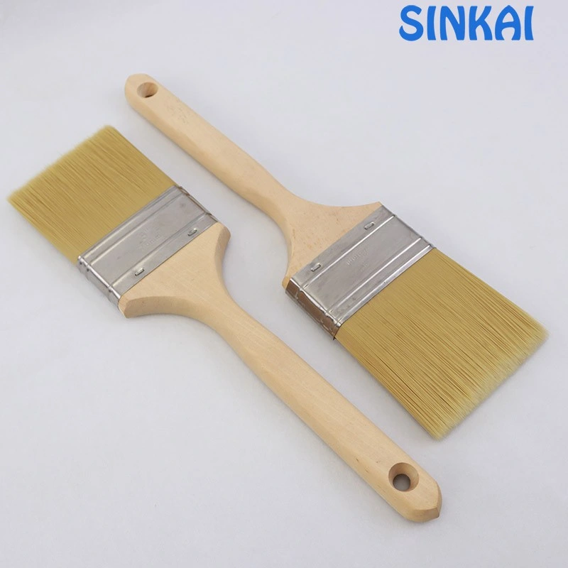 Customized Wooden Handle Paint Brush with Customized Logo and Packaging