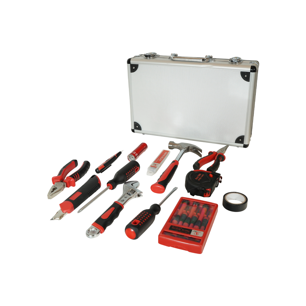 28 PCS Portable Hot Selling Tools Aluminum Box Package Tool Set Tool Kit