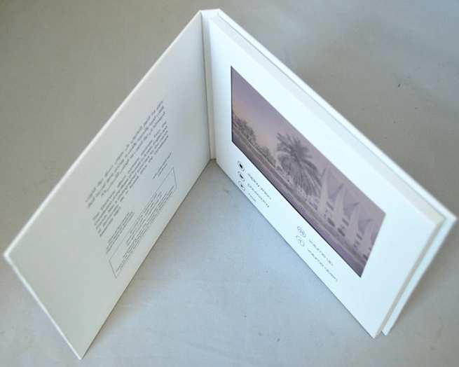 Le format A5 écran LCD 7 pouces Vidéo Brochure de l'impression