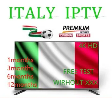 Le Best Italian IPTV Abonnement 12 mois le revendeur de bord avec l'IPTV M3U Support TV Android xxx M3U Liste Test gratuit Code de 12 mois