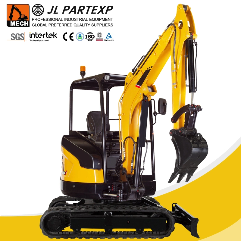 Hydraulic Excavator Mini Excavator Small Crawler Digger CE EPA China 1 Ton 2 Ton 3ton Max Unique Farmer Motor Cylinder Training