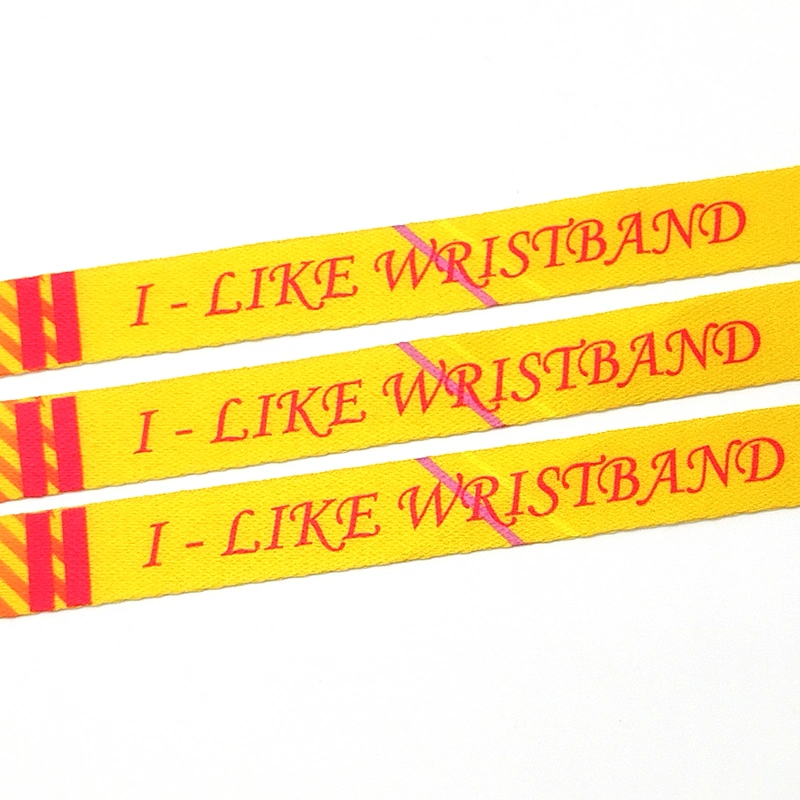 Custom Fabric Sublimation Printed Cloth Event Wristband