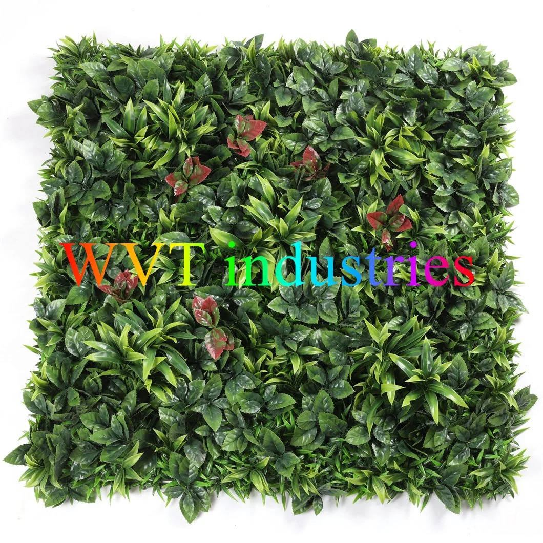 Outdoor Garden Artificial Boxwood Leaf Hedge Faux IVY Foliage Vertical Green Wall Fence Panel