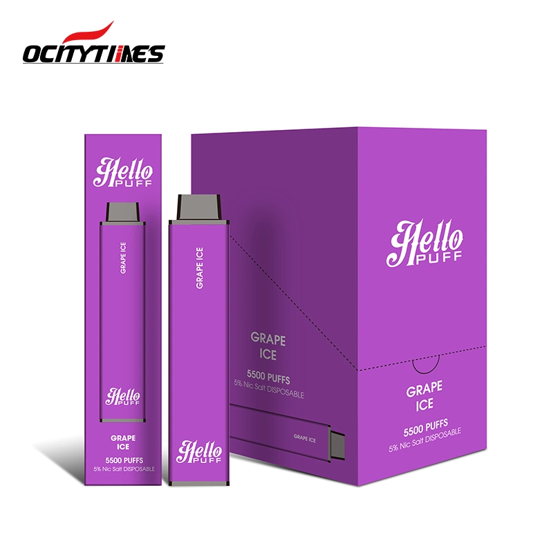 Ocitytimes Plus Vape descartáveis Puff preço de fábrica venda quente directamente a 5% de nicotina Sal Vape descartáveis Barra descartáveis de caneta