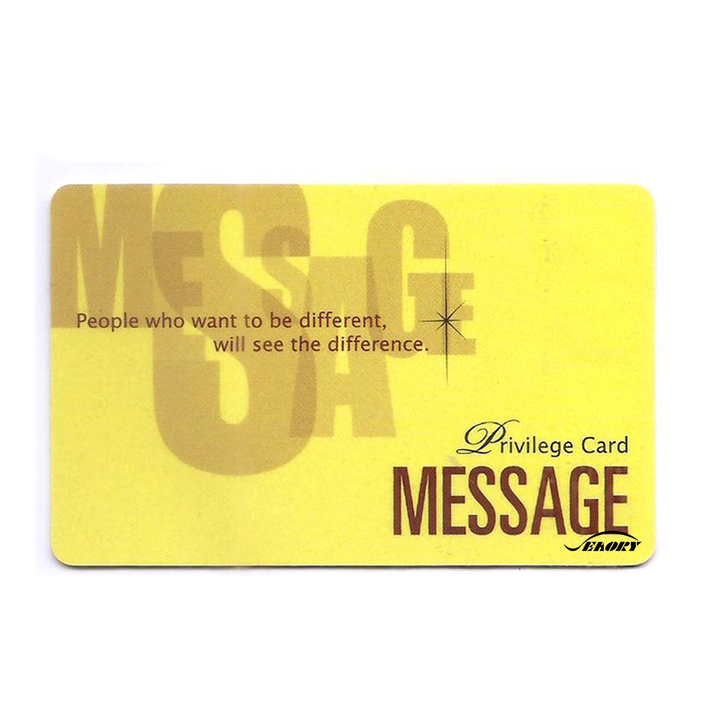 Free Sample Custom Printing Coffee Set Gift Card PVC Card with Magnetic Strip and Chip