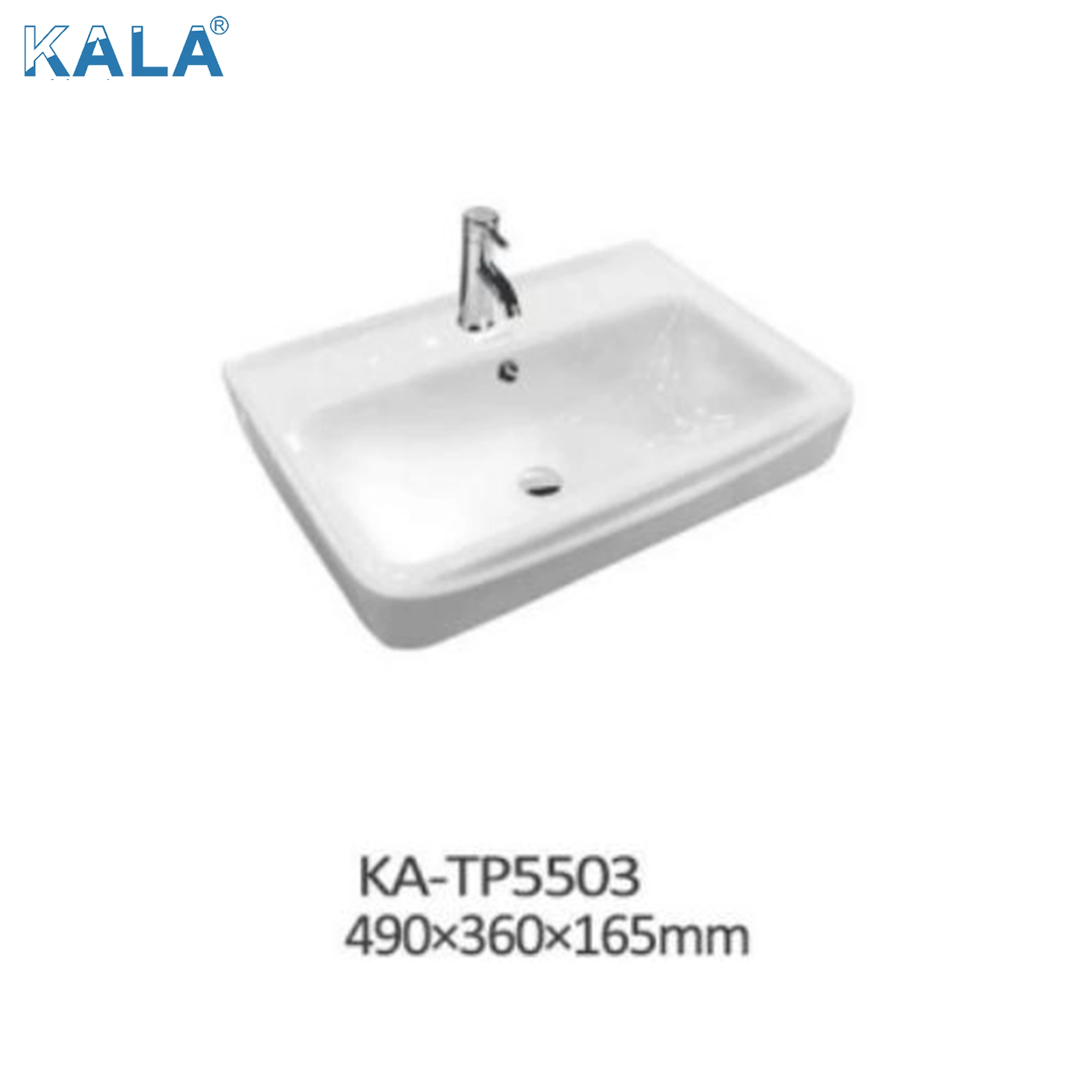 Square Single Bowl Single Sink Wide Large Size Washroom Bathroom Basin