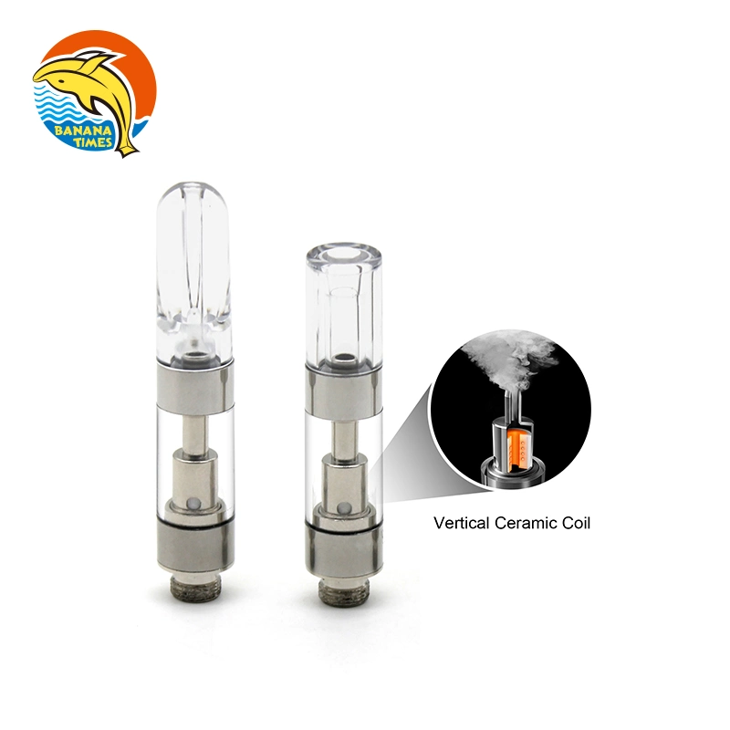 Allemagne américaine UE Vente en gros 0.5ml 1ml vaporisateur vide stylo 510 Cartouche à vis 510 Atomizer PCTG réservoir H4 HHC huile Cartouche de vide sans plomb