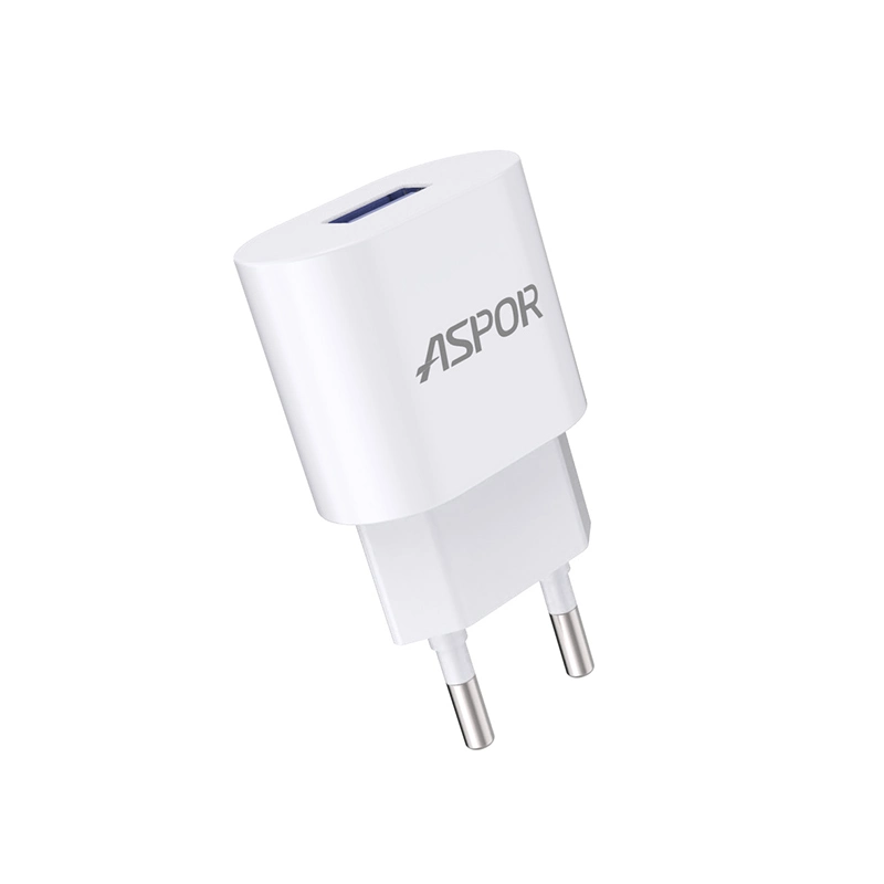 2.4A Iq Home Charger 1 USB Supply Phone Accessories Charging Mobile Charger Adaptor with UK, Us, EU Plug