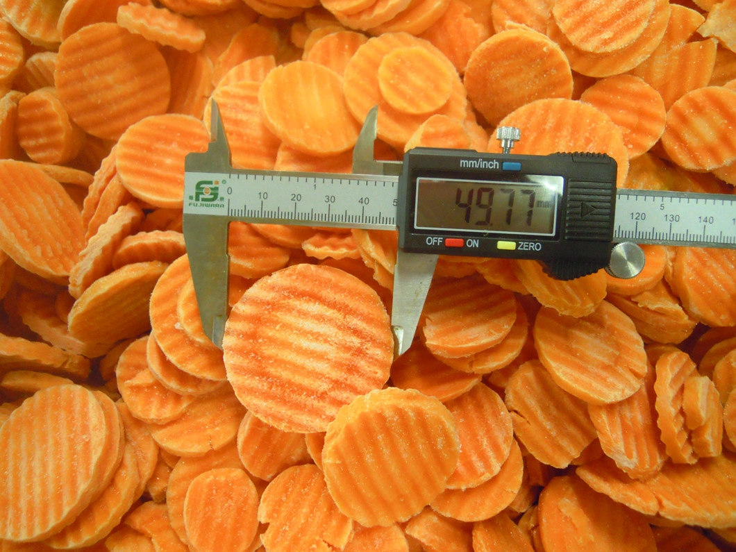 Frozen Carrot Products IQF Carront Crinkle Cut Frozen Carrot Sliced