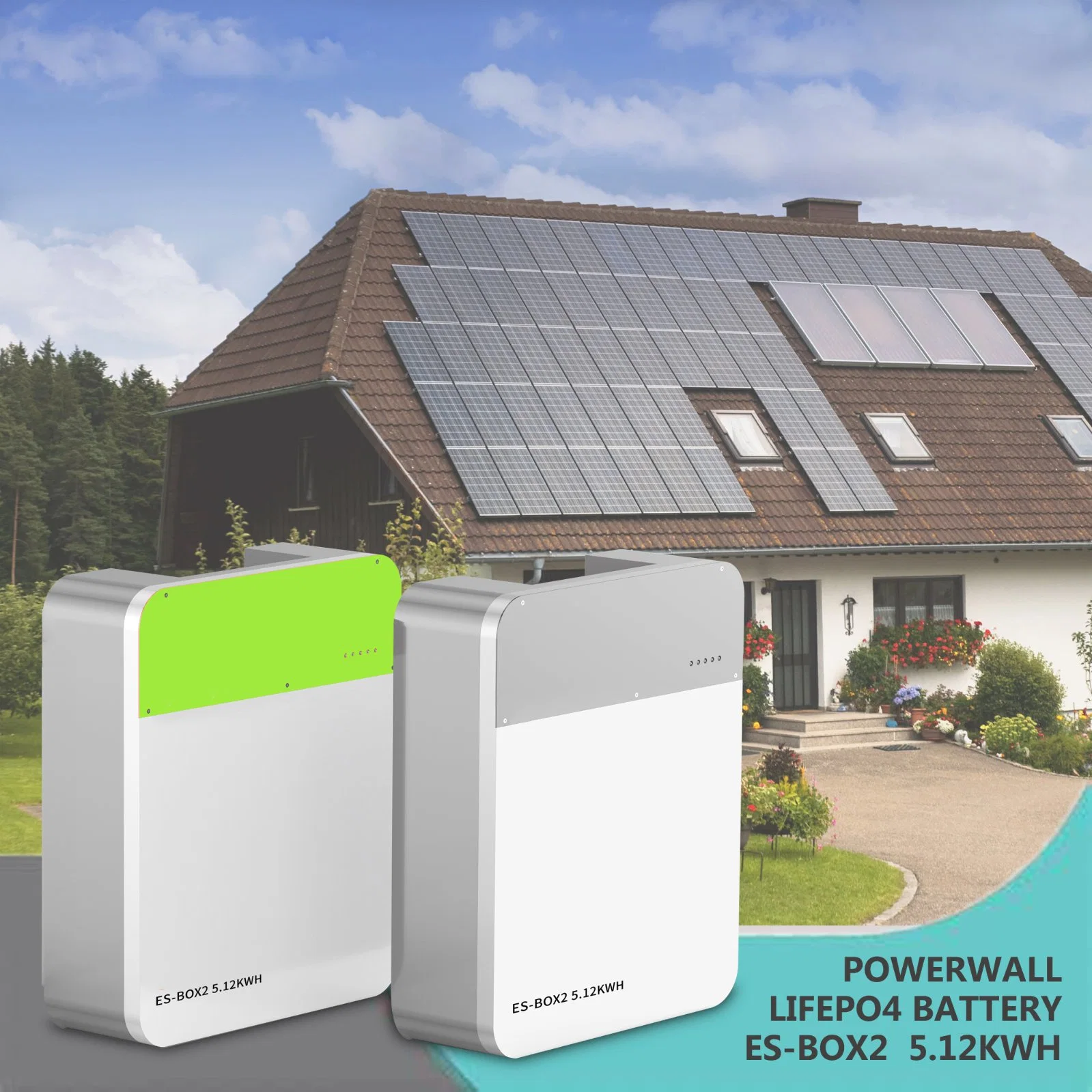 Kemapower 100Ah 48V 7.68kwh 25,6 V 51,2 V Kemapower Energia Solar recarregável de armazenamento de energia solar para Powerwall do inversor