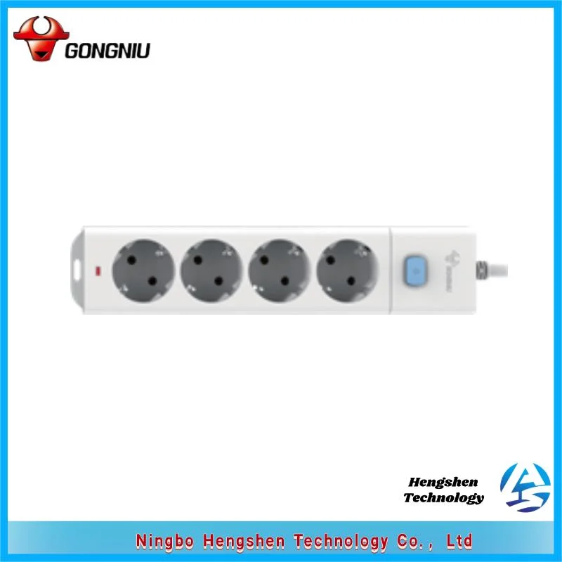 Sk High quality/High cost performance  Extension Cord European Type 3-Hole Socket with Switch Socket Extension Cord