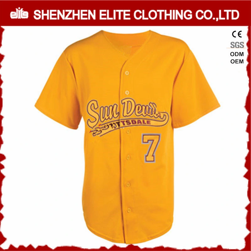 Wholesale/Supplier Customised Cheap Sublimated Baseball Jersey (ELTBJI-1)