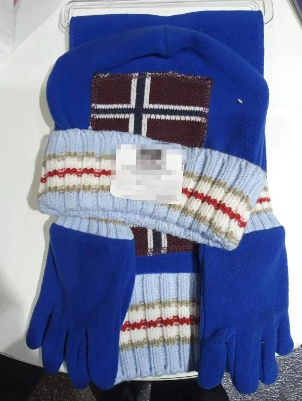 2024 New Fashion Set of Boy Beanie and Scarf and Glove