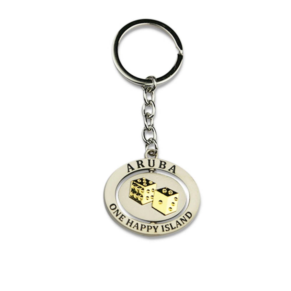 Souvenir Metal Zinc Alloy Fashion Customized Keychain Personality Colorful Key Rings Metal