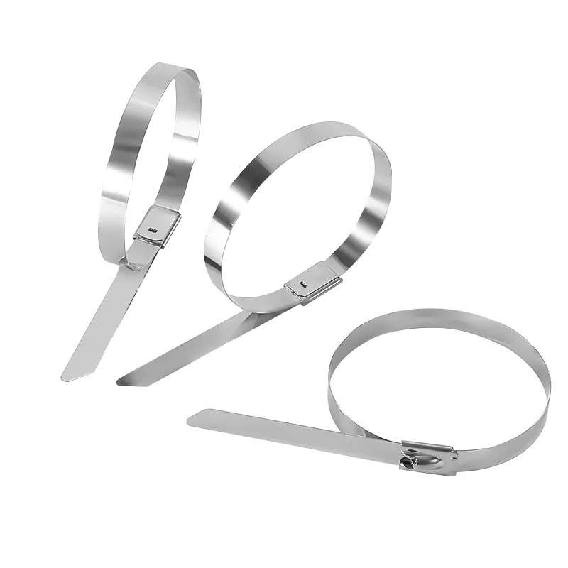 Stainless Steel Cable Twist Tie Lock Metal Zip Wrap Coated Metal Detectable Cable Tie