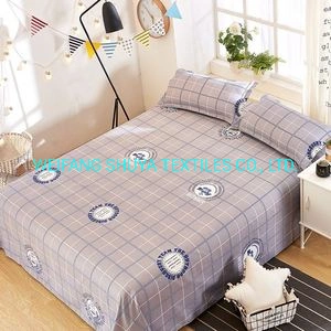 Wholesale Printing Bed Sheet / Bedding Set 100% Polyester Set