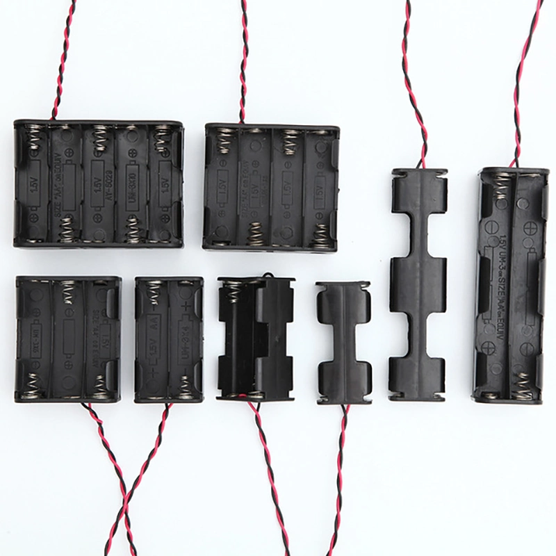 8AA Batteriehalter Batteriekasten mit Kabelkabeln