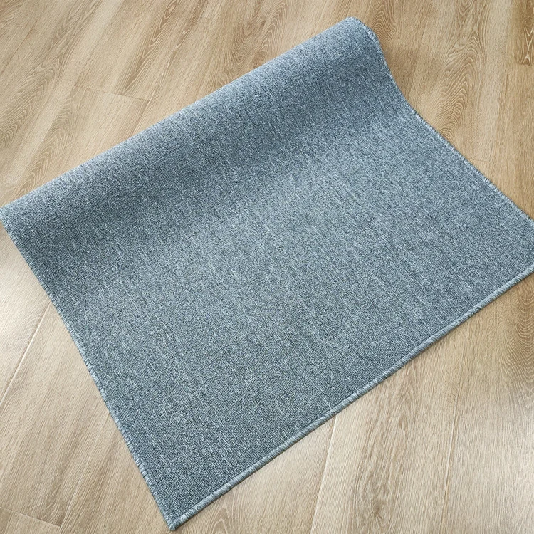 El color puro resistir la fatiga Loop Pile Net respaldo material PP Alfombra alfombras en rollos con fines comerciales.