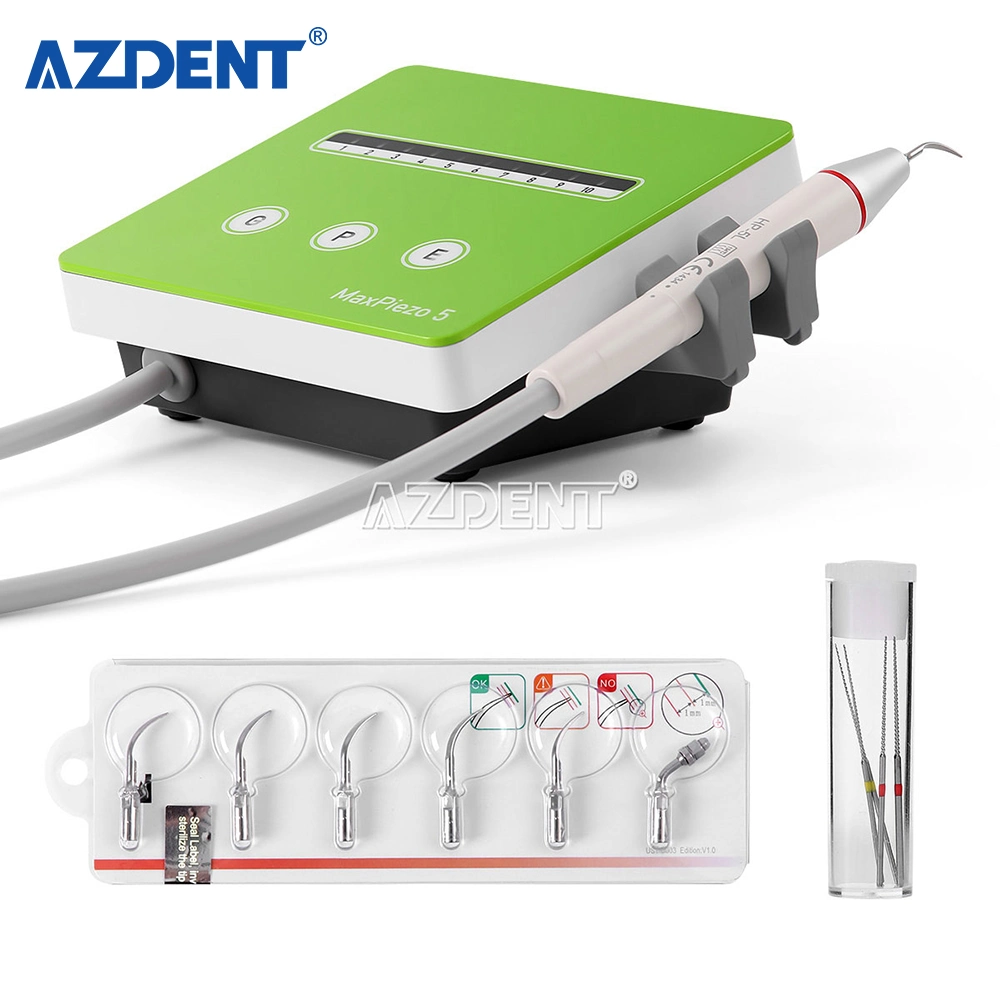 Azdent Dental Ultrasonic Piezo Scaler Water Bottle Endo Scaling Teeth with LED Detachable Handpiece